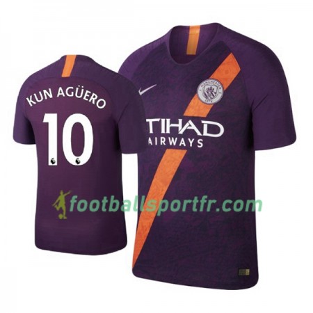 Tenue Manchester City Aguero 10 Troisième 2018-2019 Maillot de Foot